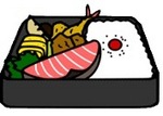 鮭弁当　Salmon lunch
